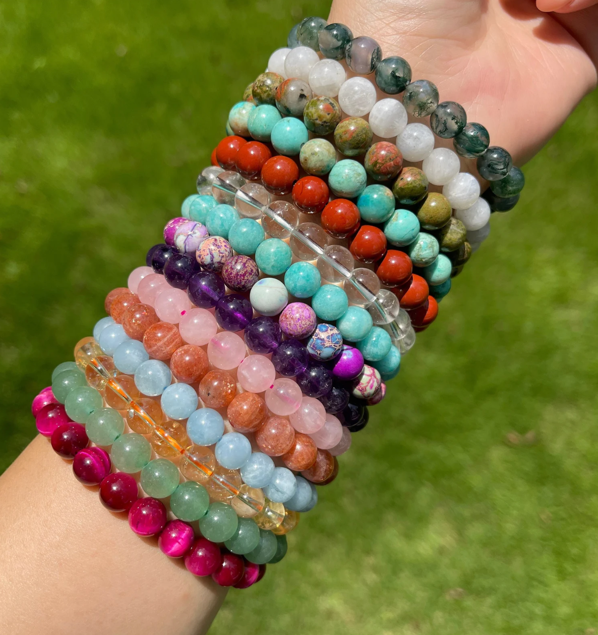 10MM GEMSTONE BRACELETS