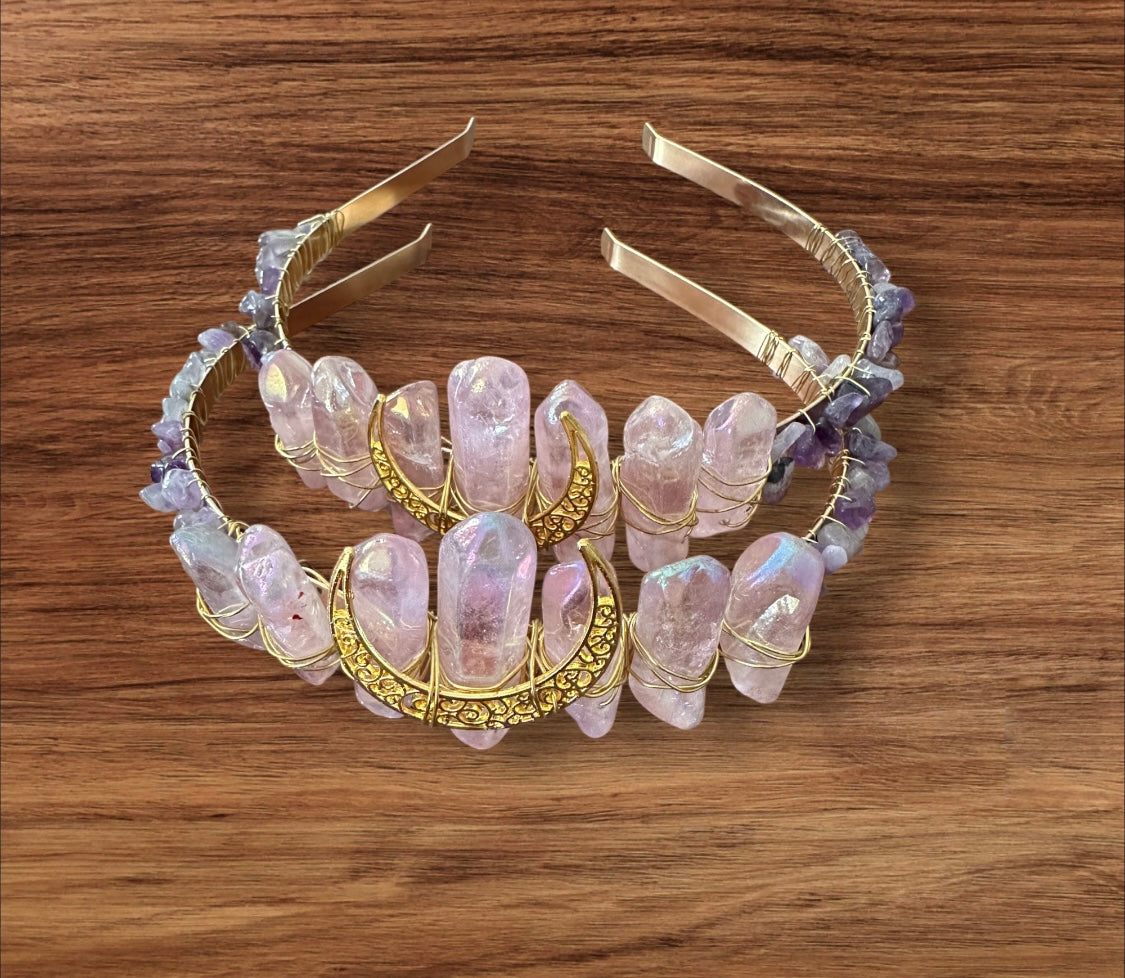 Goddess Crystal Tiara and Headbands