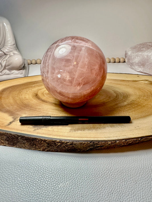 Rose Quartz Sphere Asterism