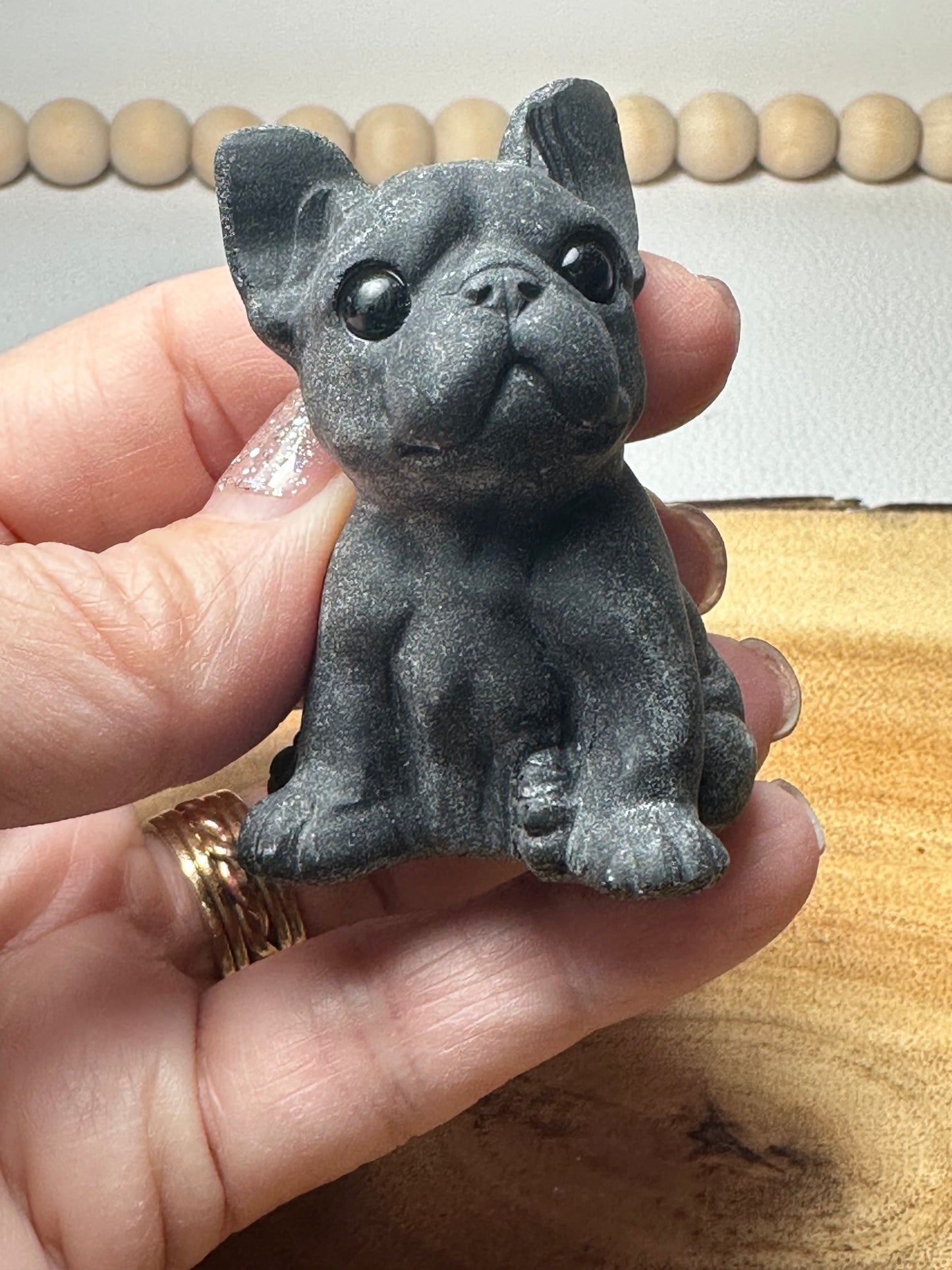 French Bull Dog Carving