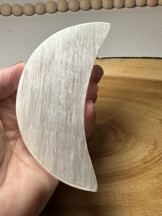 Selenite Moon Slab