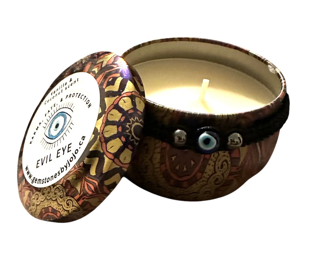 EVIL EYE CANDLE AND BRACELET SET