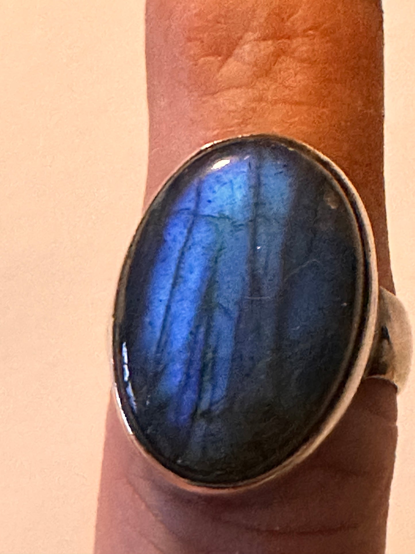 Labradorite ring