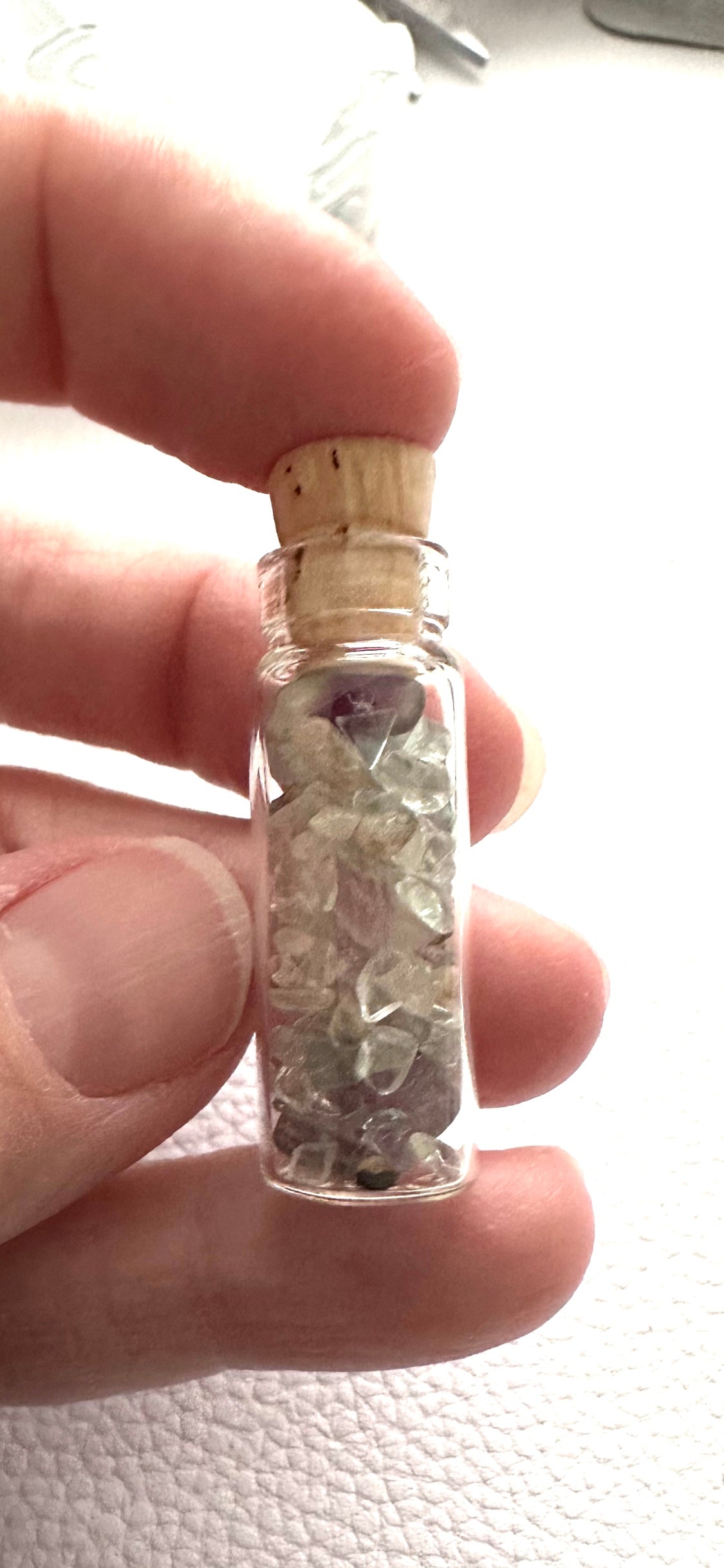 Stainless steel vial necklace