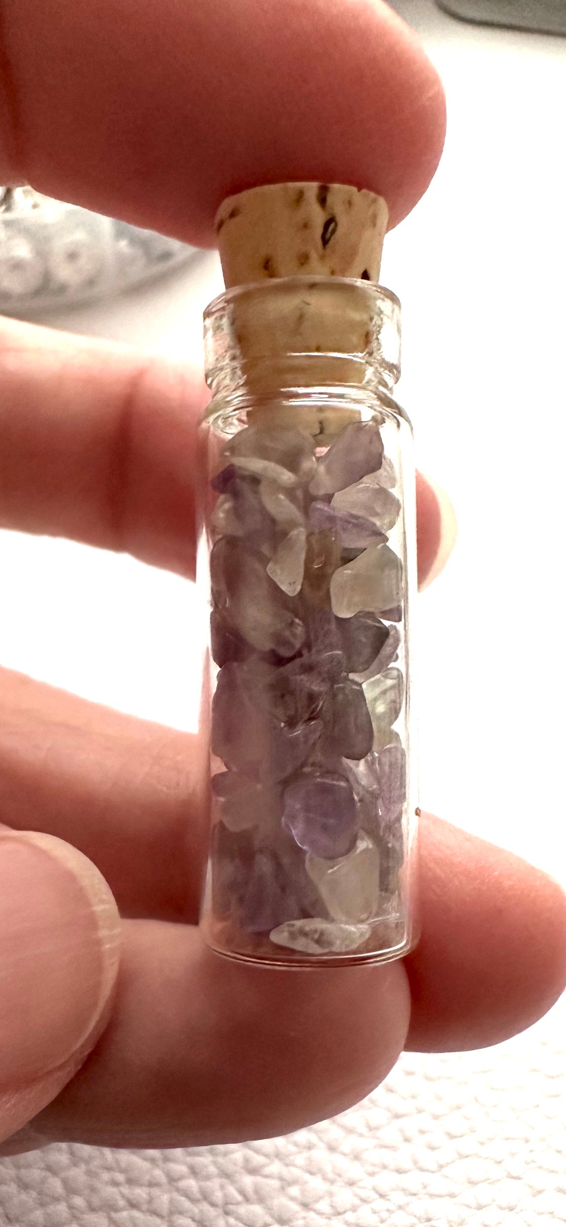 Stainless steel vial necklace