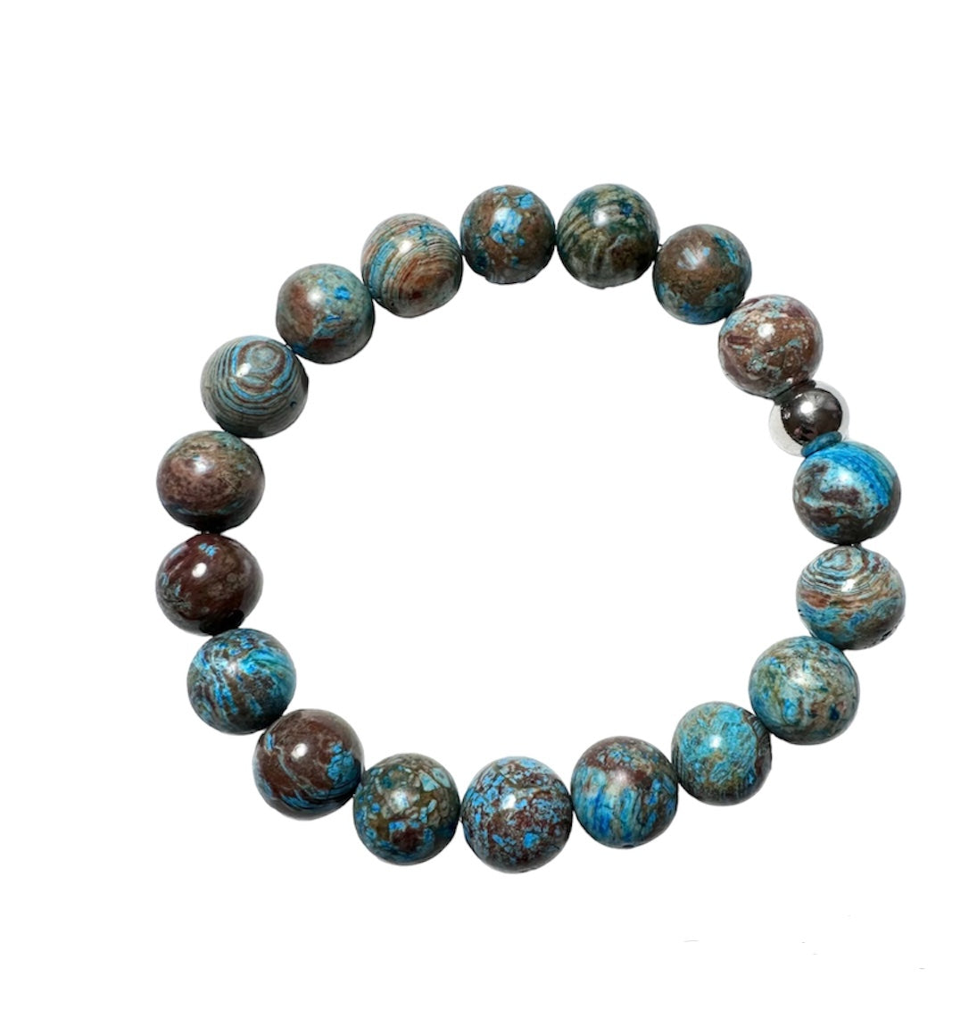 Blue Calsilica Jasper 10mm