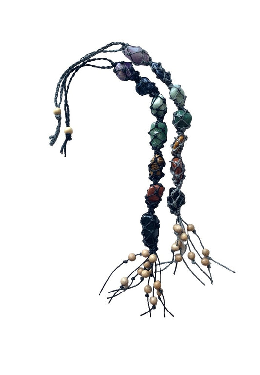 Car chakra macrame hanging