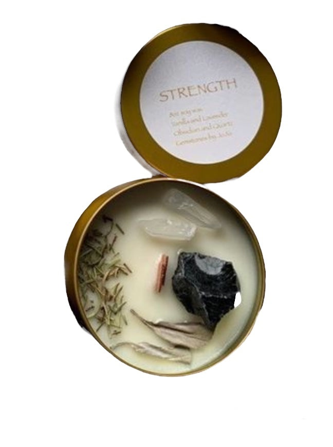 Strength intention candle