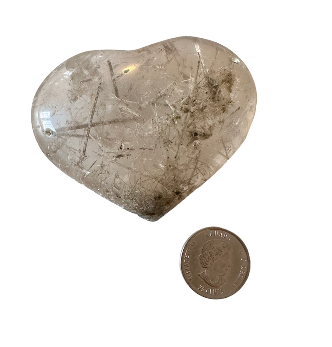 Rutilated Quartz heart