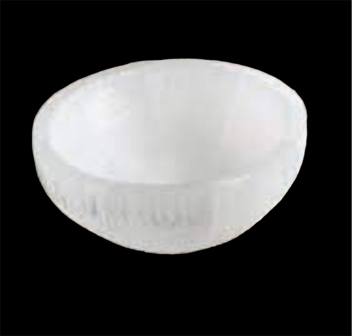 Selenite 3inch gift charging bowl with 4 raw crystals