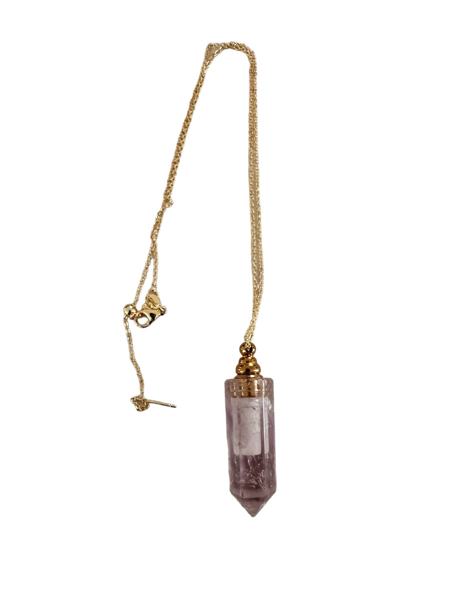 Crystal vial necklaces