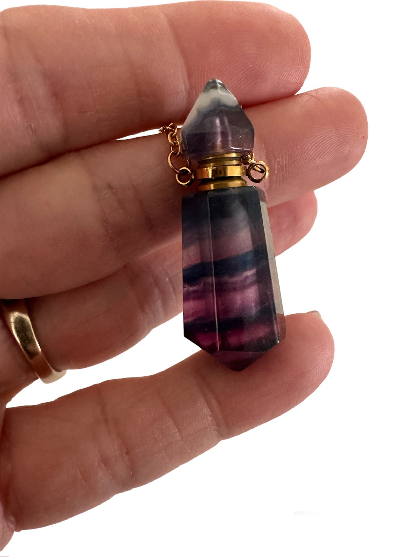 Crystal vial necklaces