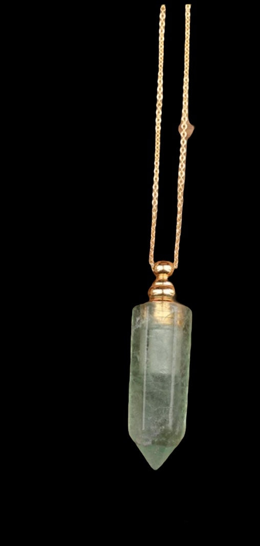 Crystal vial necklaces