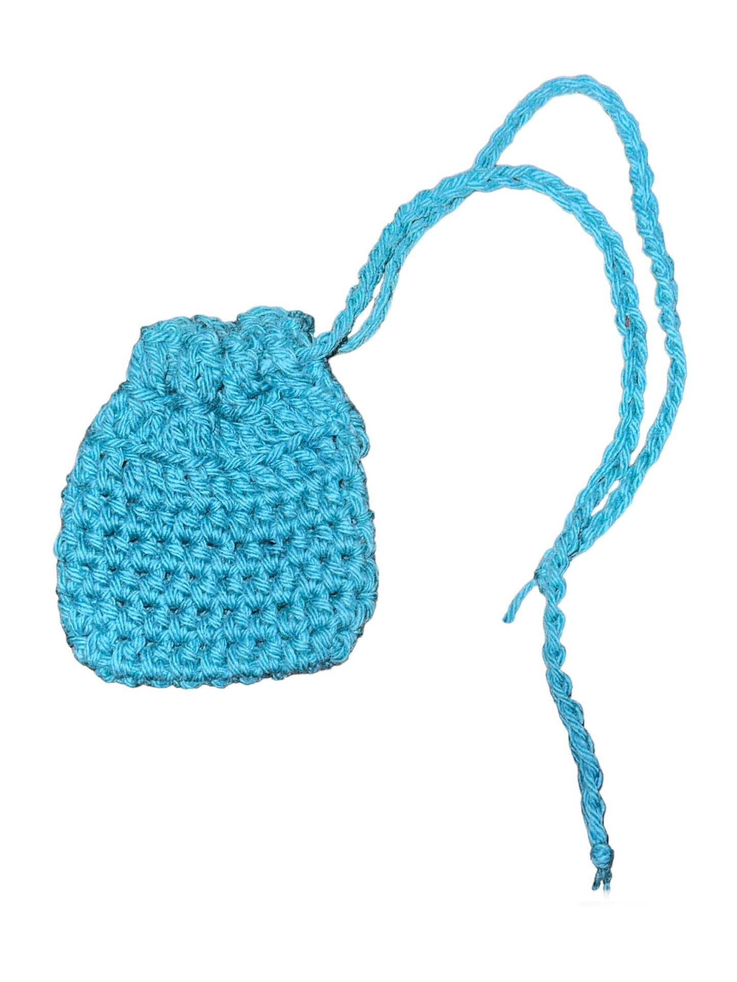 Cotton drawstring pouch crystal holder