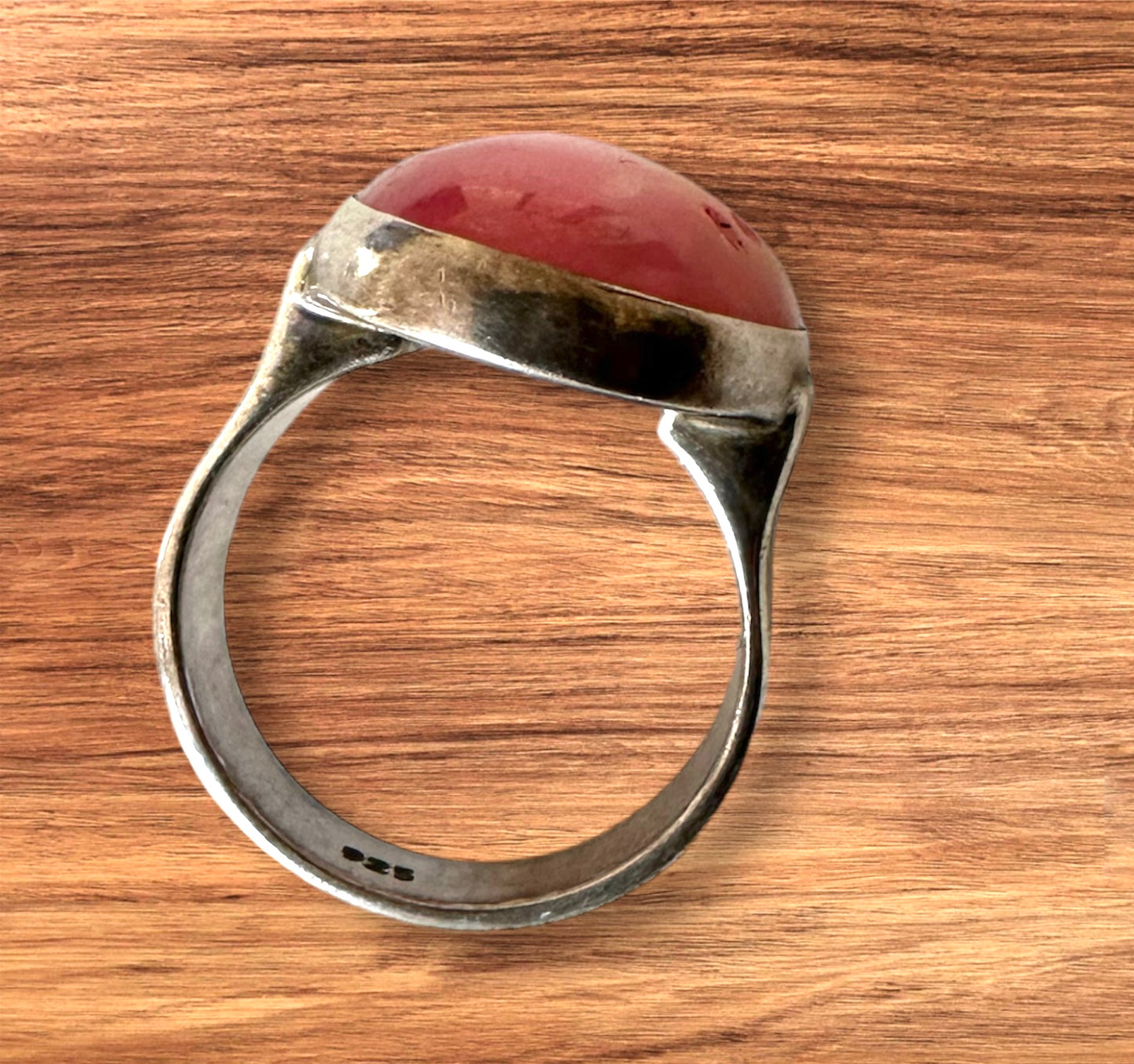 Rhodochrosite Gemstone ring