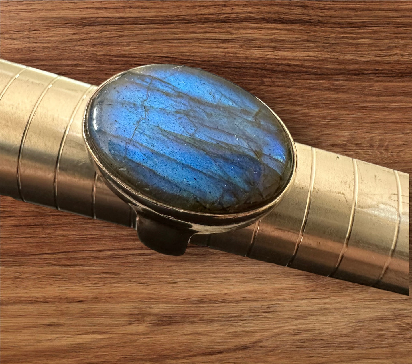 Labradorite ring