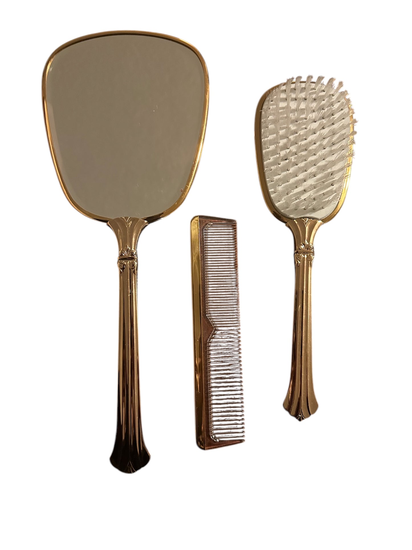 Vintgage Gold Tone Embellished Dresser Set