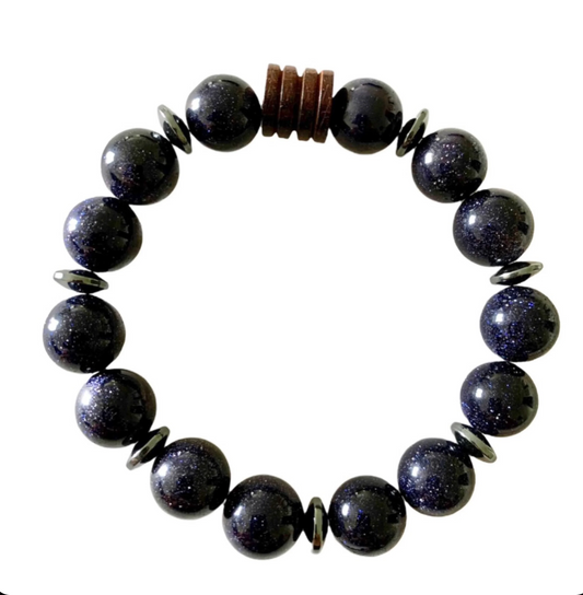 Blue goldstone 12mm