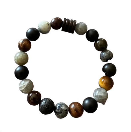 Labradorite, Onyx, and Tigers Eye