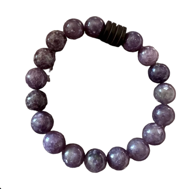 Lepidolite 10mm bracelet