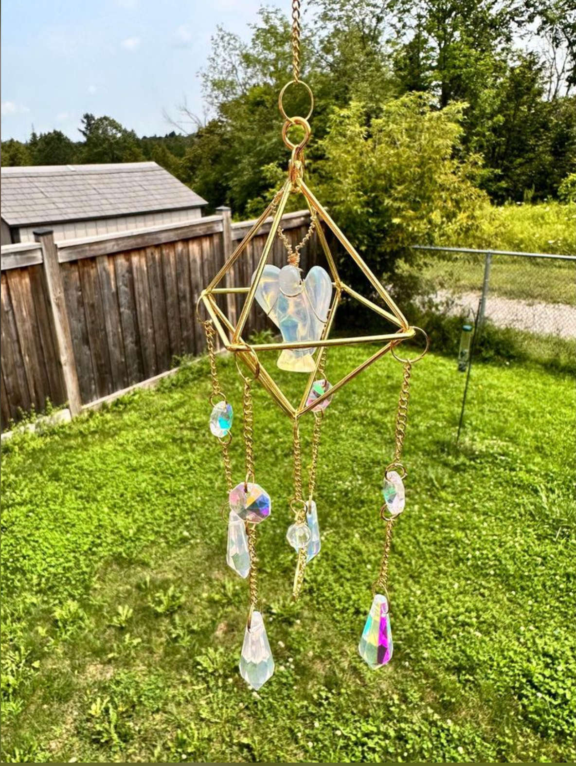 Opalite Angel Suncatcher