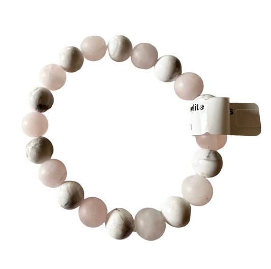 Rose Quartz and Howlite