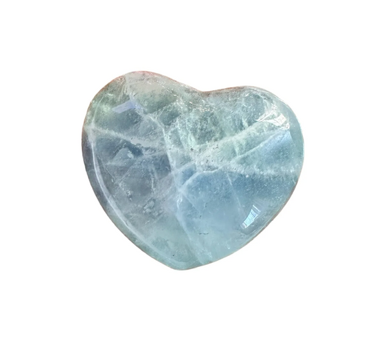 Rainbow Fluorite Heart