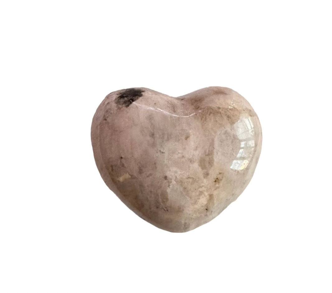 Rainbow Moonstone puffy heart