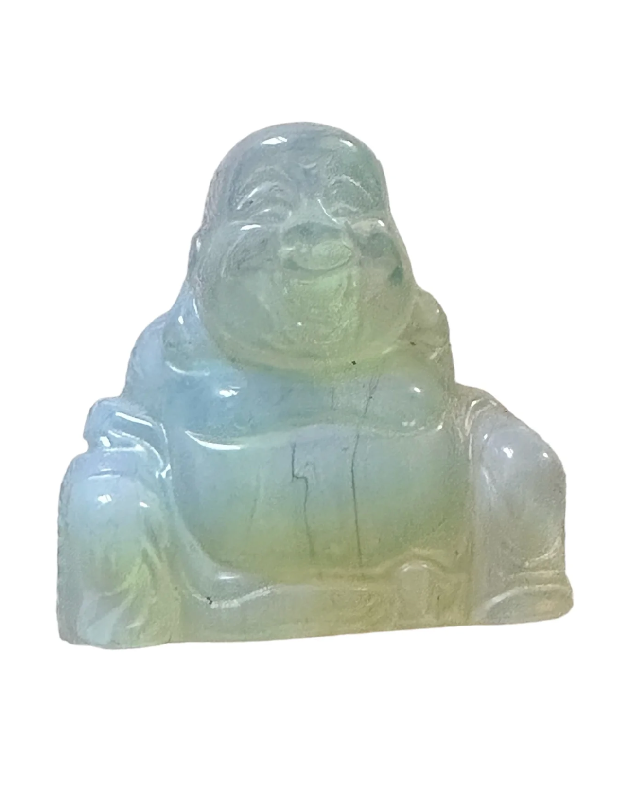 Crystal Buddha carving