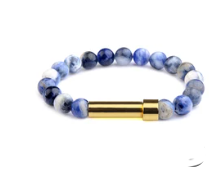 Secret message gemstone bracelet