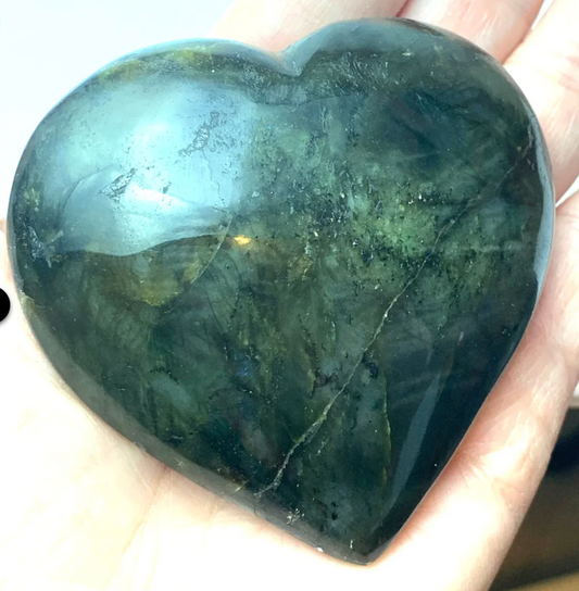 Large Labradorite heart