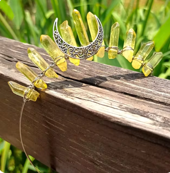 Goddess Crystal Tiara and Headbands