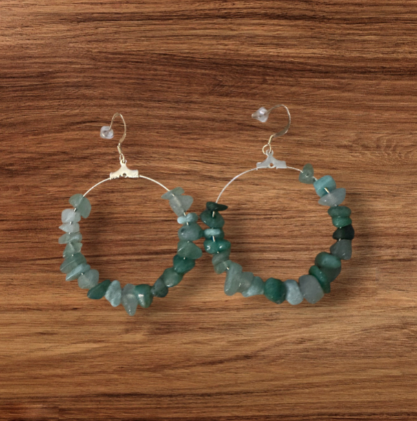 "NEW" GEMSTONE EARRINGS